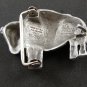 Buffalo Pewter  Belt Buckle by KEV Made in USA 6514 Old New Stock