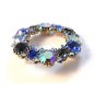 Fabulous And Flashy Vintage Blue Rhinestone Brooch