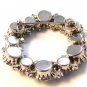 Fabulous And Flashy Vintage Blue Rhinestone Brooch