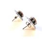 Native American Sterling Silver Multi Stone Heart Earrings