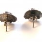 Native American Sterling Silver Multi Stone Heart Earrings