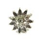 True Vintage Silvertone Sparkley Rhinestones Brooch Unmarked 102014