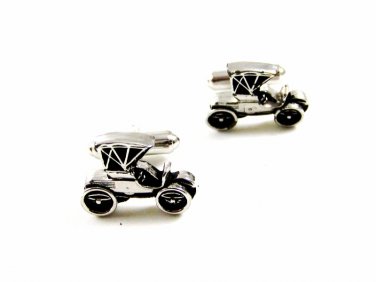 True Vintage Silvertone Old Car Jalopy Cufflinks by Hickok USA 100714