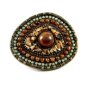 Ladies Brass & Chips of Various Stones Belt Buckle 82114