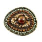 Ladies Brass & Chips of Various Stones Belt Buckle 82114
