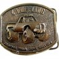 1976 4 Wheeling Is More Than Just Driving Belt Buckle by Bergamont 04102014