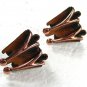 Wonderful Vintage Clip On Copper Earrings by Matisse 62915