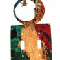 Man In Moon Double Light Switch Cover Plate by Steel Images USA 6215t