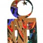 Man In Moon Double Light Switch Cover Plate by Steel Images USA 6215t