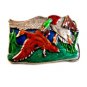Vintage 1977 Bergamont Ducks in Flight Enameled Belt Buckle