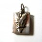 Southwestern Eagle Arrowhead Malacite Sterling Silver Pendant Unbranded 7915