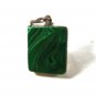 Southwestern Eagle Arrowhead Malacite Sterling Silver Pendant Unbranded 7915