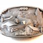 Vintage Siskiyou Mennonite Kansas Ks Relief Sale 1989 Belt Buckle