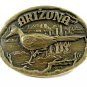 Brass Vintage Arizona Roadrunner Belt Buckle by Award Design Medals 11042013