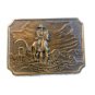 Vintage Tall In The Saddle Western Cowboy Belt Buckle