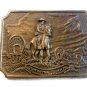 Vintage Tall In The Saddle Western Cowboy Belt Buckle