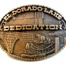 Vintage 1984 El Dorado Kansas Lake Dedication Belt Buckle