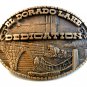Vintage 1984 El Dorado Kansas Lake Dedication Belt Buckle