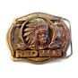 Vintage 1988 Red Man Belt Buckle @ Pinkerton Tobacco Co.