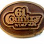 Vintage 61 Country WDAF AM Kansas City Kansas Belt Buckle