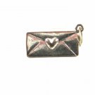Sterling Silver Letter With Heart Charm / Pendant 81814