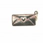 Sterling Silver Letter With Heart Charm / Pendant 81814