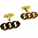 True Vintage Goldtone Knots Cufflinks by Swank 100714