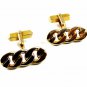 True Vintage Goldtone Knots Cufflinks by Swank 100714
