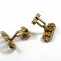 True Vintage Goldtone Knots Cufflinks by Swank 100714