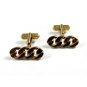 True Vintage Goldtone Knots Cufflinks by Swank 100714
