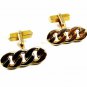 True Vintage Goldtone Knots Cufflinks by Swank 100714