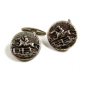 Vintage Silvertone Horse Racing Cufflinks 22514
