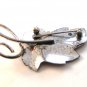 Vintage Beau Sterling Flower Leaf Brooch