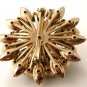 Unsigned Vintage Rhinestone Green Blue Brooch