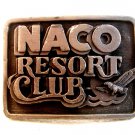 Vintage 1989 NACO Resort Club Belt Buckle