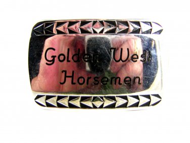 Vintage Golden West Horsemen Belt Buckle Unbranded 12162013