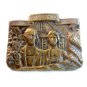 Vintage Solid Brass American Home Grown Belt Buckle