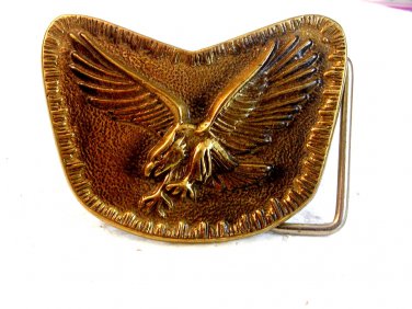 Vintage Handmade American Eagle Belt Buckle by Buckler