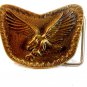 Vintage Handmade American Eagle Belt Buckle by Buckler