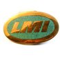 Vintage Solid Brass L.M.I. Belt Buckle by Dyna Buckle, Provo, Utah