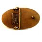 Vintage Solid Brass L.M.I. Belt Buckle by Dyna Buckle, Provo, Utah