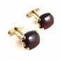 Swank Goldtone & Red Cufflinks 11062013