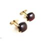 Swank Goldtone & Red Cufflinks 11062013