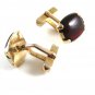 Swank Goldtone & Red Cufflinks 11062013
