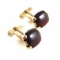 Swank Goldtone & Red Cufflinks 11062013