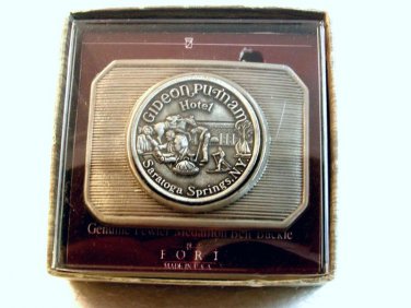 Vintage Gideon Putmam Hotel Saratoga Springs Belt Buckle MIB