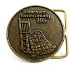 Made in USA Vintage 1986 Tennessee Homecoming Belt Buckle 10242013