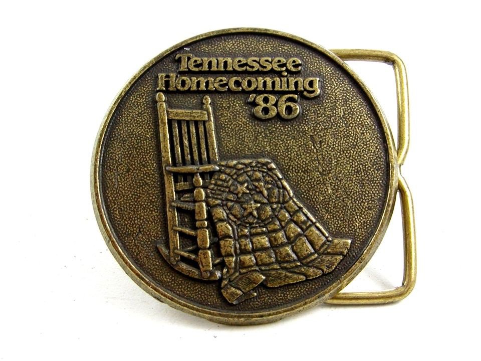 Made in USA Vintage 1986 Tennessee Belt Buckle 10242013