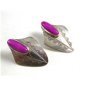 Southwest Sterling Silver & Pink Stone Earrings Signed MJ ?