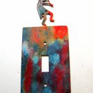 Kokopelli w/ Flute Single Switch Cover Plate by Steel Images Made USA 021915H